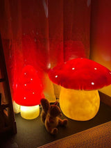 Lampa Egmont grzybkowa czerwona + ściemniacz.