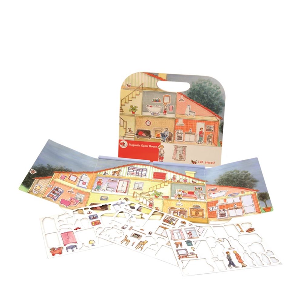 Magnetyczny domek do gier Egmont. 25x24x1cm. 3+