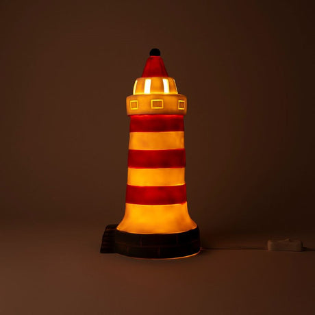 Lampa Egmont w kolorze czerwono-białym. 17x35cm