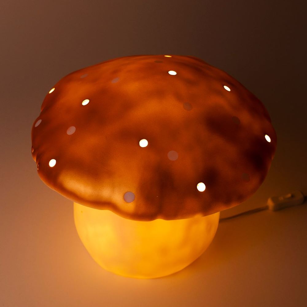 Lampa Egmont grzybek miedziana + ściemniacz.