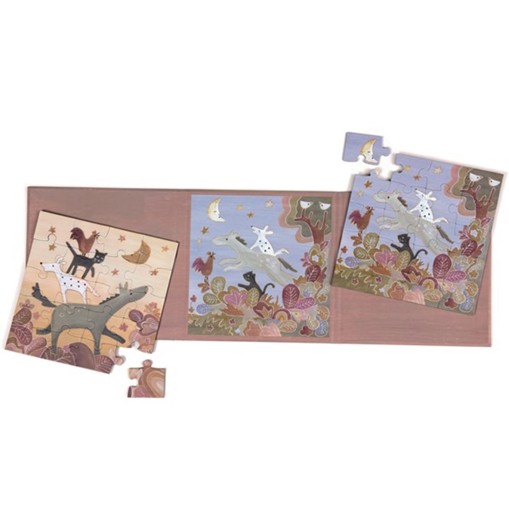 Puzzle magnetyczne Egmont Muzycy z Bremy.