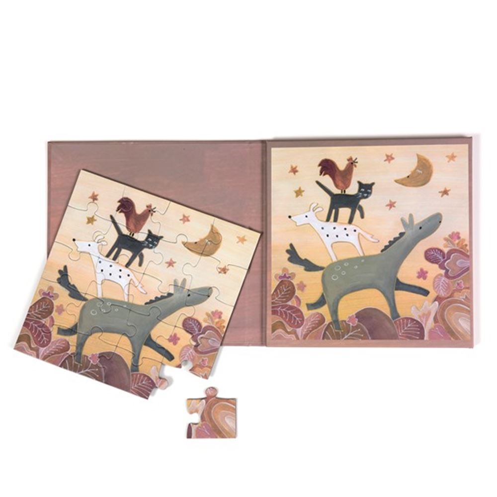 Puzzle magnetyczne Egmont Muzycy z Bremy.