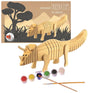 Drewniany triceratops do malowania. 22x7x5
