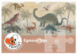 Puzzle dinozaurów Egmont 40 szt. mapa fsc