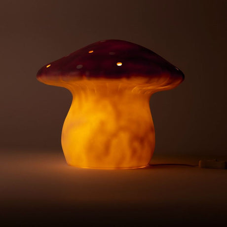 Lampa Egmont grzybkowa fioletowa + ściemniacz.