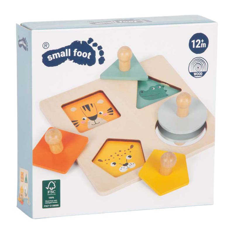 Mała stopka - drewniane puzzle montessori fsc