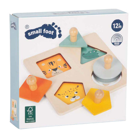 Mała stopka - drewniane puzzle montessori fsc