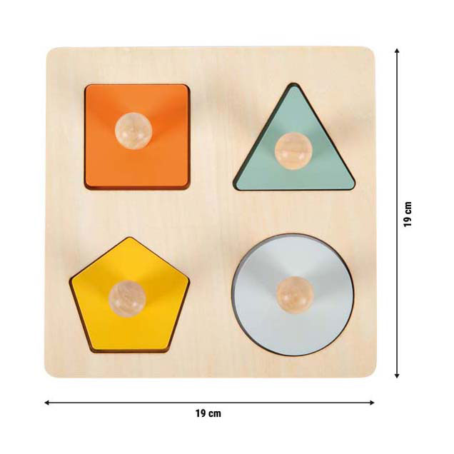 Mała stopka - drewniane puzzle montessori fsc