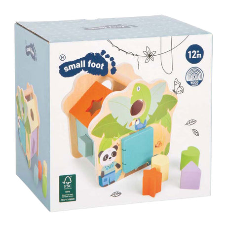 Mała stopa - drewniany sortownik kształtów Jungle Friends fsc
