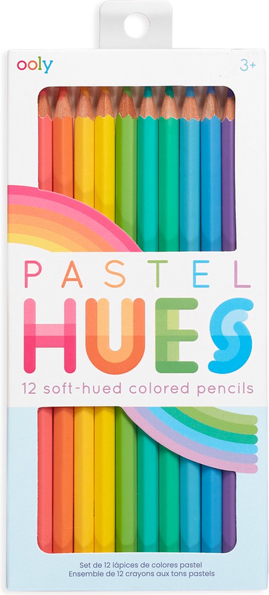 Ooly - pastelowe odcienie - kredki - 12 pastelowych kredek