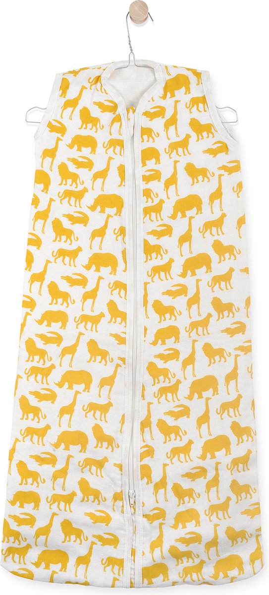 Śpiworek letni Jollein baby hydrofilowy 70cm safari - ochra