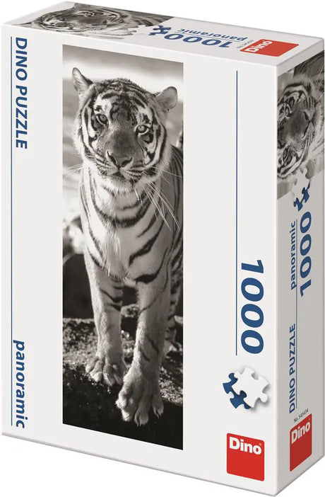 Dinotoys puzzle panoramiczne z białym tygrysem - 1000 elementów