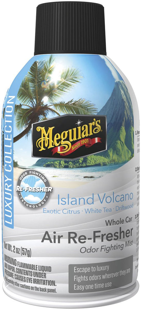 Meguiar's Meguiar's Island Volcano Air Refresher – Odświeżacz powietrza do samochodu – Redukuje niepożądane zapachy – do wnętrz pojazdów