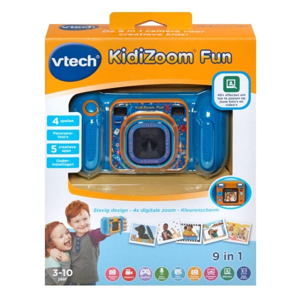 Zabawna kamera Vtech Kidizoom niebieska 9 w 1