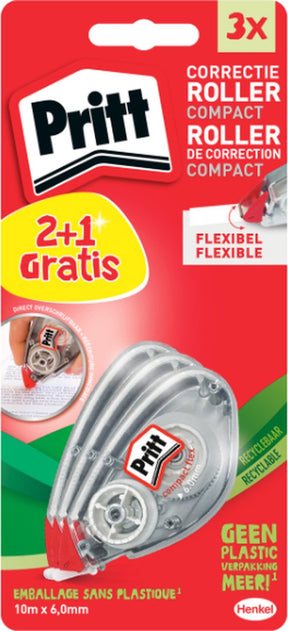 Kompaktowy wałek Pritt flex 6 mm x 10 m 2+1 gratis