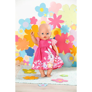 Sukienka Baby Born w kwiaty 43 cm | 2 szt