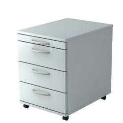 Bach mobilny młotek do blokowania szuflad 1606 bo melamina 428x800x512mm 4 szuflady szary