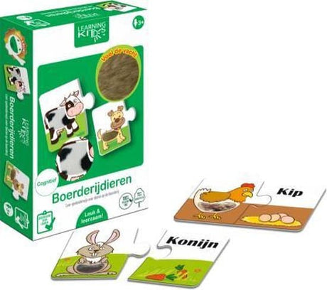 Bongers zabawki edukacyjne dla dzieci - zwierzęta hodowlane - 6 x 2 sztuki