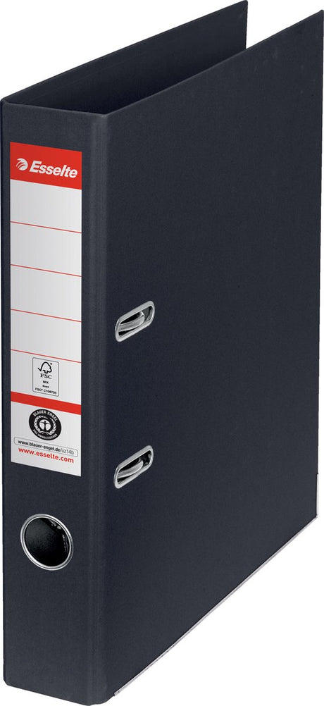 Esselte nr. 1 segregator a4 - szerokość grzbietu 50mm - karton 100% makulaturowy - kolor czarny