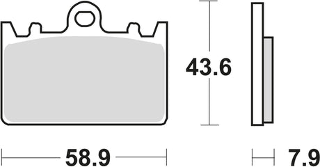 Klocki hamulcowe TRW MCB 643 organy hamulcowe. mcb 643