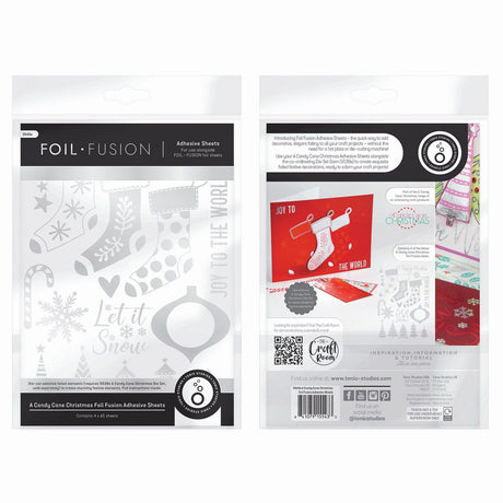 Tonic studio • świąteczne arkusze samoprzylepne z trzciny cukrowej, folia fusion
