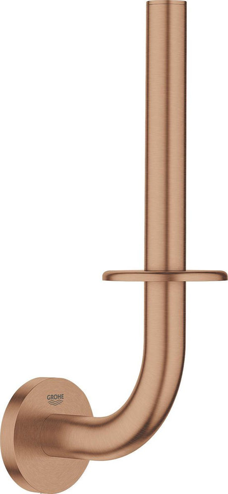 Grohe Essentials Uchwyt na zapasowy papier toaletowy - uchwyt na papier toaletowy na 1 rolkę - ciepły szczotkowany zachód słońca (matowy brąz) - metal