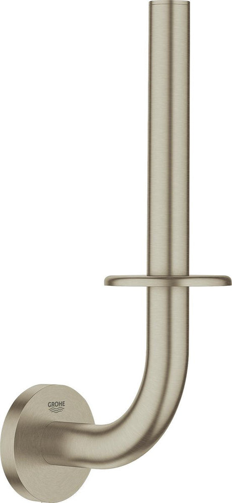 Grohe Essentials uchwyt na zapasową rolkę papieru - uchwyt na 1 rolkę papieru toaletowego - nikiel szczotkowany (nikiel matowy)