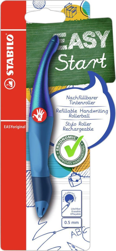 Stabilo easyoriginal - ergonomiczna kulka - dla praworęcznych - niebieski tusz - edycja holograficzna - możliwość ponownego napełnienia - niebieski