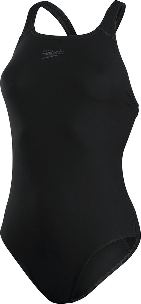 Damski sportowy strój kąpielowy z medalistą Speedo eco+ - czarny