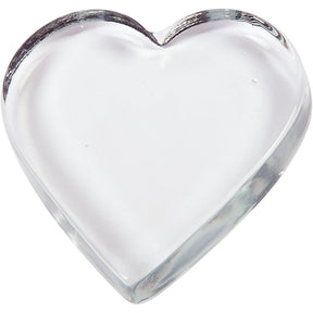Firma Creativ Hart Glas Transparent, 10x9 cm