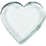 Firma Creativ Hart Glas Transparent, 10x9 cm