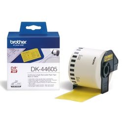 Taśma etykietowa Brother dk44605 czarna na żółto