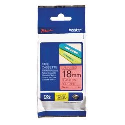 Taśma etykietowa Brother tze441 czarna, czerwona 18mmx8m