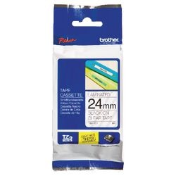 Taśma etykietowa Brother tze151 24mmx8m czarna przezroczysta