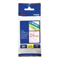 Taśma etykietowa Brother tze252 czerwona, biała 24mmx8m