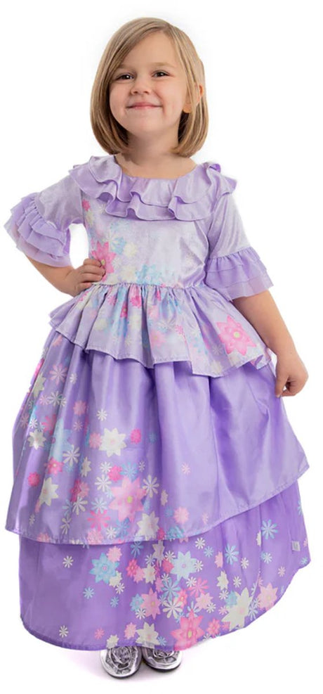 Małe przygody - sukienka w kwiaty - rozmiar 98-104