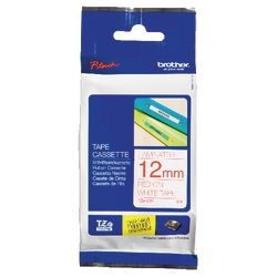Taśma etykietowa Brother tze232 12mmx8m czerwono-biała