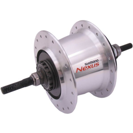 Piasta przerzutki Shimano 7-biegowa nexus 7 sg-c3001 do hamulców rolkowych, hamulec szczękowy 36 otworów - srebrna