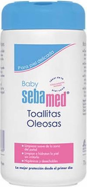 Sebamed baby baby oil wipes 70 units