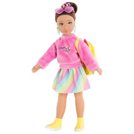 Corolle girls - zestaw fluorescencyjnych ubranek dla lalek do garderoby