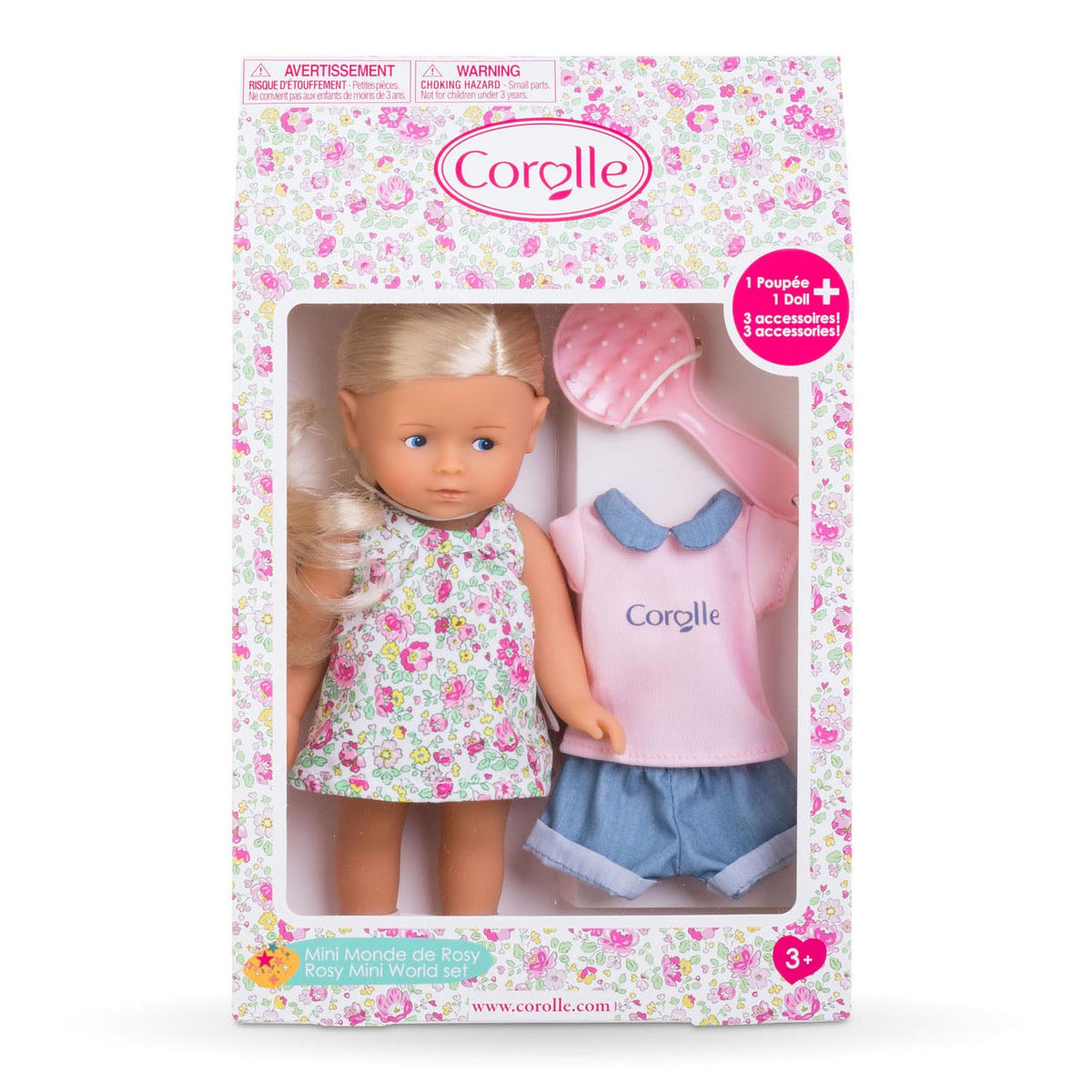 Corolle les trendies mini corolline doll - rosy, 20cm