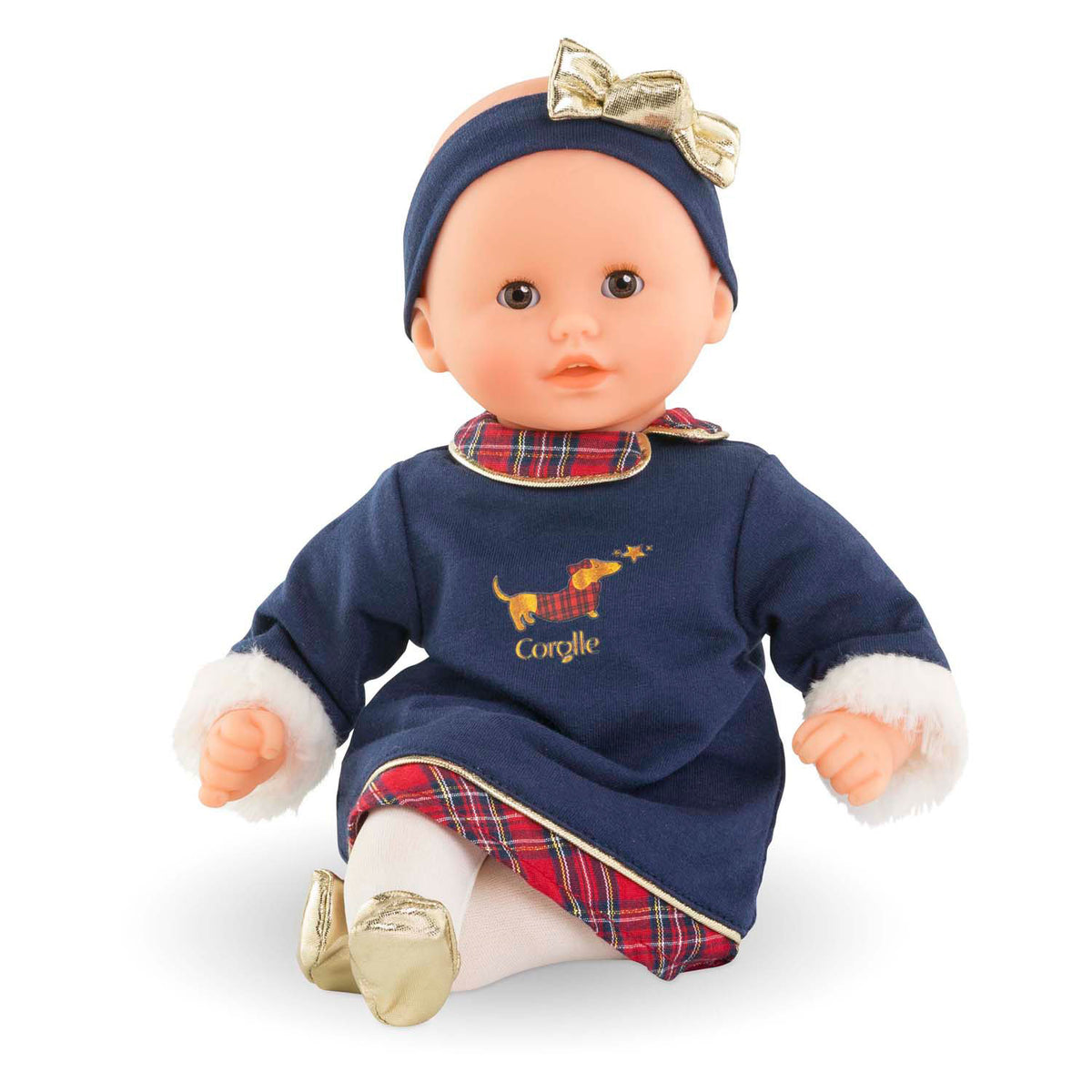Lalka niemowlęca Corolle Calin Margaux Holidays miękka lalka 30 cm o zapachu niebieskiej wanilii.