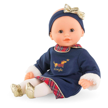 Lalka niemowlęca Corolle Calin Margaux Holidays miękka lalka 30 cm o zapachu niebieskiej wanilii.