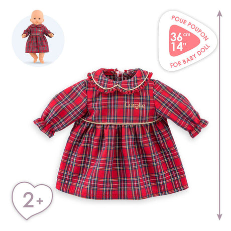 Sukienka świąteczna Corolle dla lalki baby, 36 cm
