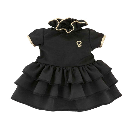 Czarna sukienka Corolle dla lalki baby, 36cm