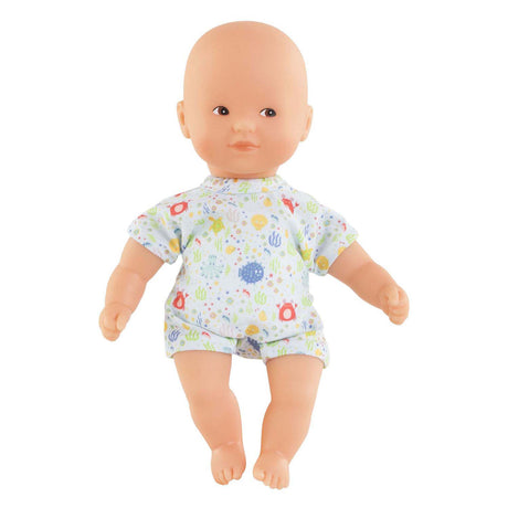 Corolle – mini zestaw do kąpieli – lalka do kąpieli 20 cm – peleryna i łódka