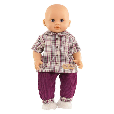 Koszula w kratę Corolle ze spodniami mały odkrywca - 30cm