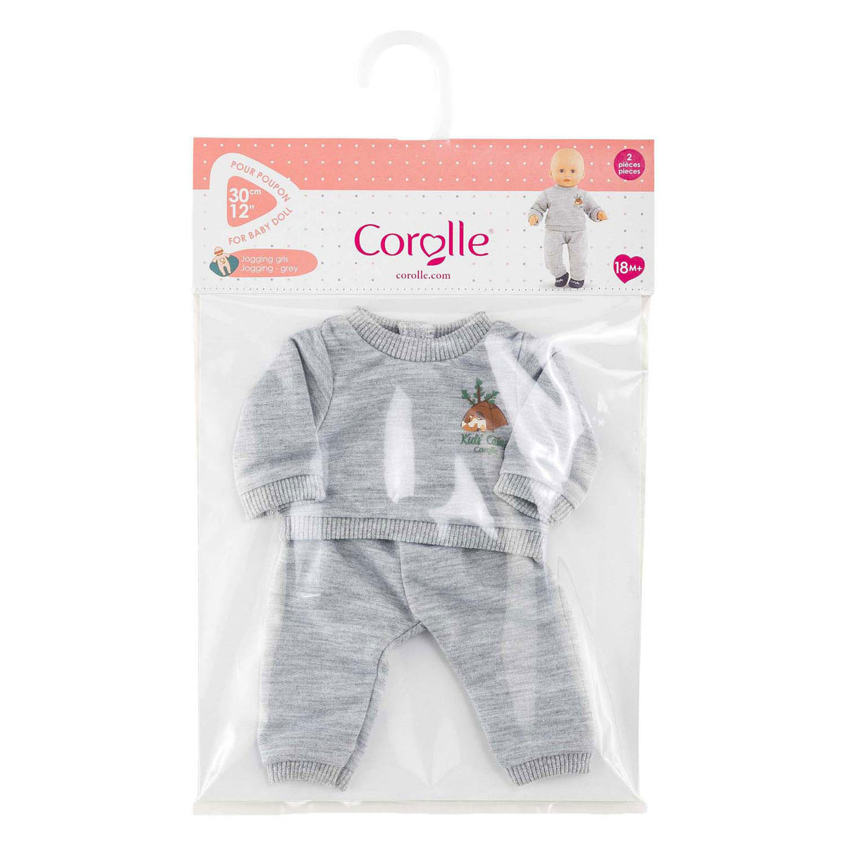 Strój do biegania dla lalki Corolle szary 30 cm - dodatek dla lalki.