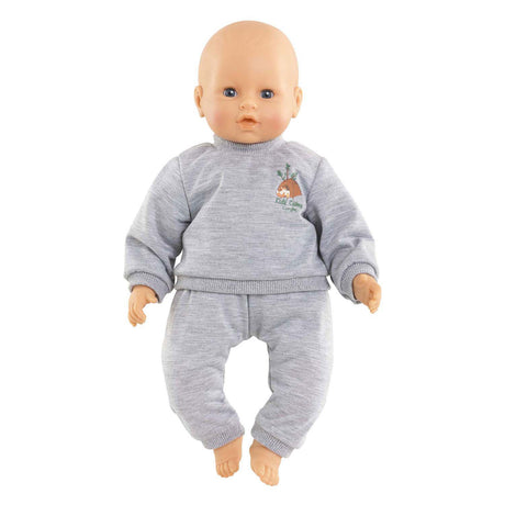 Strój do biegania dla lalek Corolle szary mały odkrywca 42cm - ubranka dla lalek.