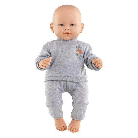Strój do biegania dla lalek Corolle szary mały odkrywca 42cm - ubranka dla lalek.